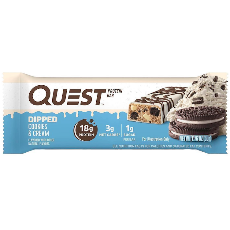 Quest Riegel, Dipped Cookies & Cream
