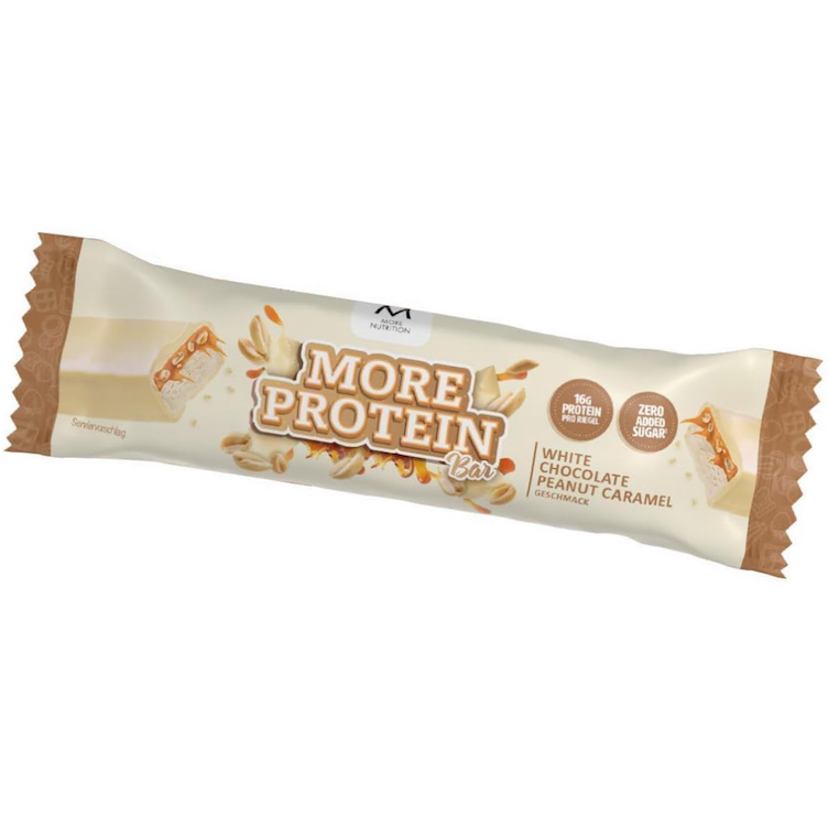 More Protein Bar White Choco Peanut Caramel