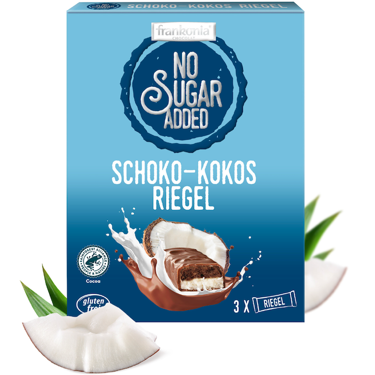 No Sugar added Schoko-Kokos Riegel