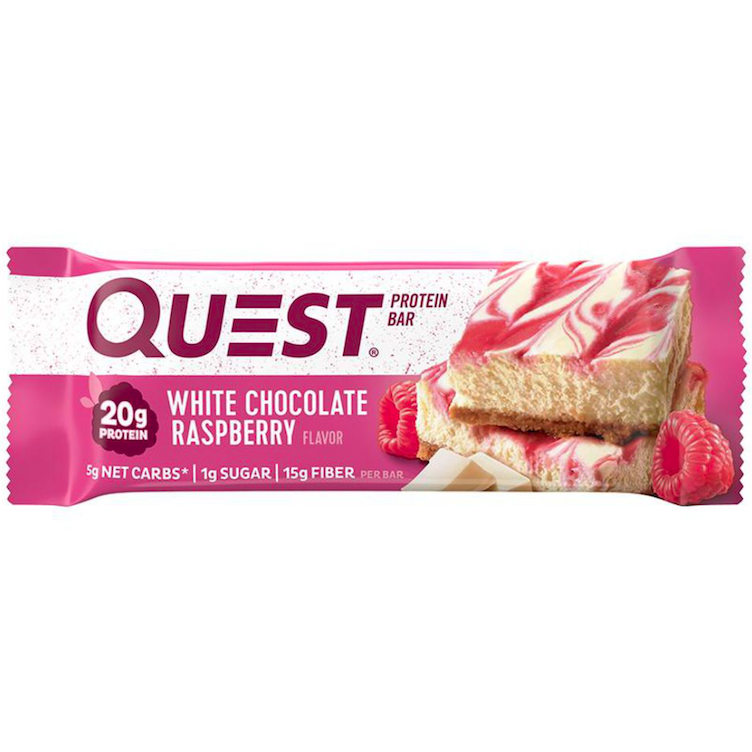 Quest Riegel, White Choco Raspberry