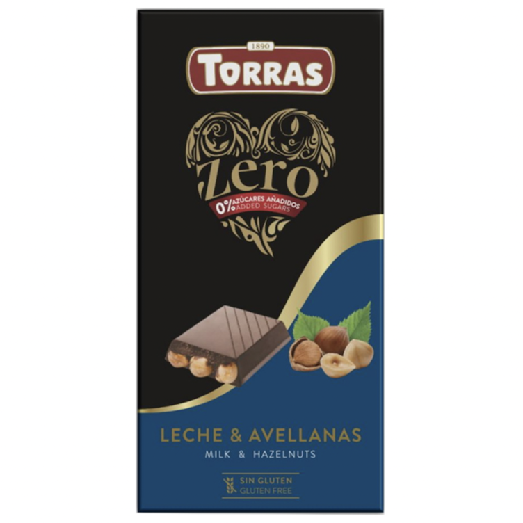 Zero Milk chocolate with hazelnuts