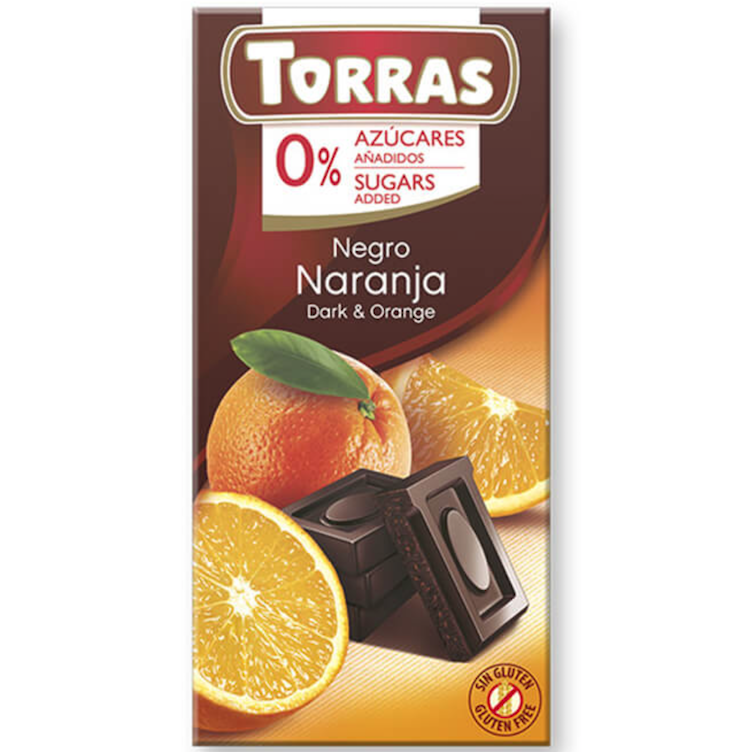 Sugar-free Dark chocolate with orange