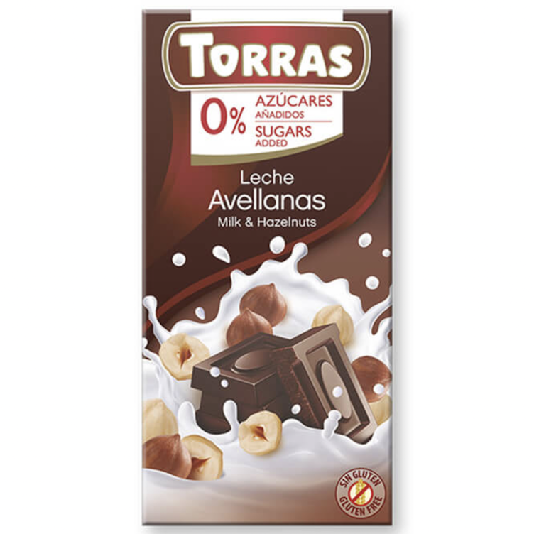 Sugar-free Milk chocolate with hazelnuts